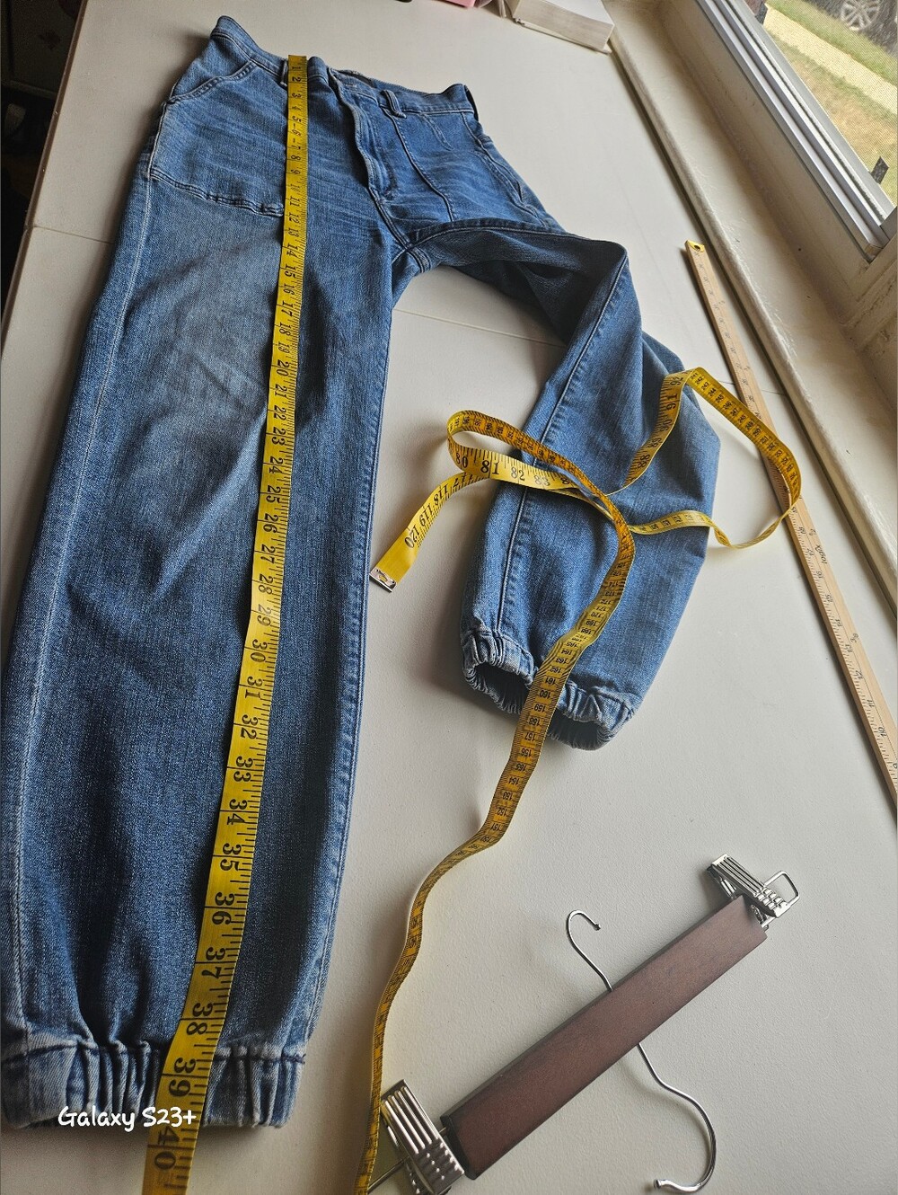 Mother- the Wrapper Patch Springy Ankle Jogger Jeans We The Animals Womens 26 - Picture 7 of 11